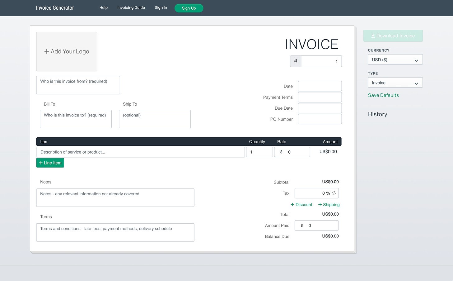 Example of an ungated product